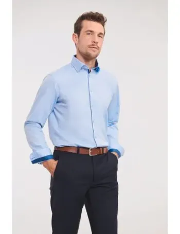 Chemise à motifs chevrons manches longues