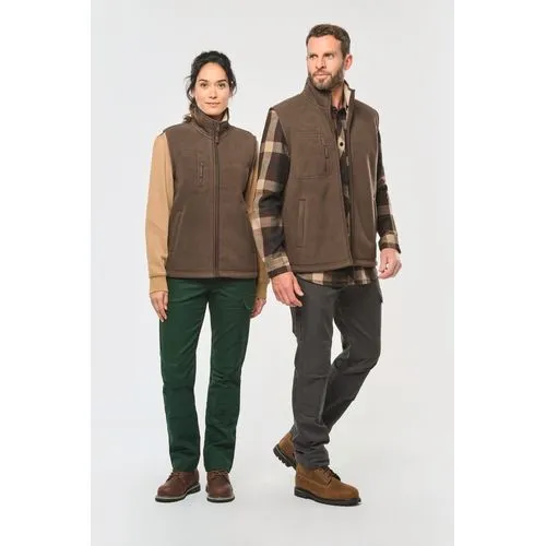 Bodywarmer polaire avec intérieur sherpa unisexe 1 Bodywarmer polaire avec intérieur sherpa unisexe