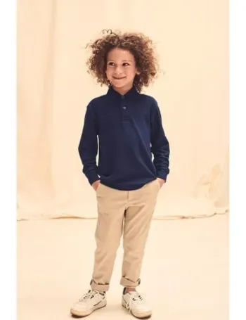 Polo enfant 65/35 manches longues 1 Polo enfant 65/35 manches longues