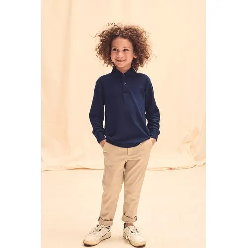 Polo enfant 65/35 manches longues 1 Polo enfant 65/35 manches longues