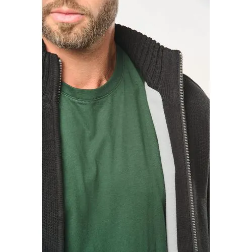 Cardigan doublé polaire homme