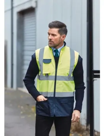 Bodywarmer rembourré haute visibilité