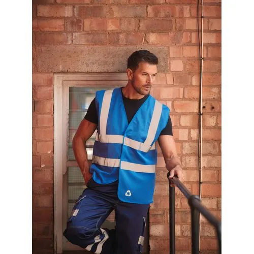 Gilet haute visibilité à maille ajourée recyclée