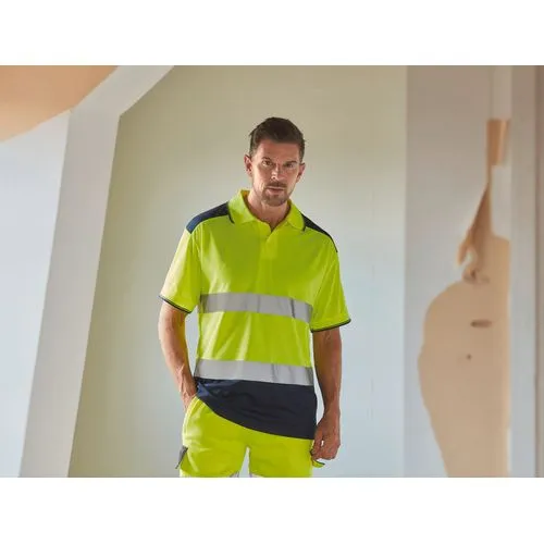 Polo bicolore haute visibilité