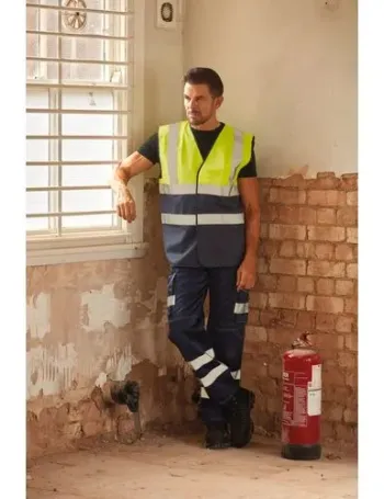 Gilet haute visibilité bicolore
