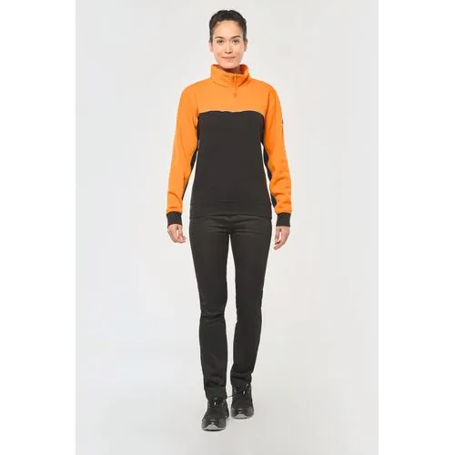 Sweat-shirt écoresponsable col zippé unisexe