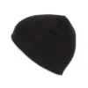 Bonnet à maille fine noir 2 Bonnet à maille fine