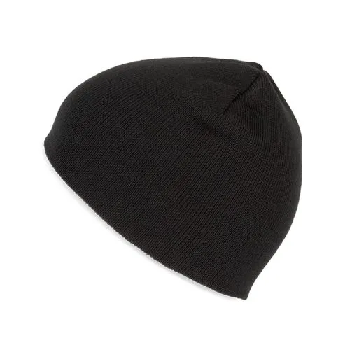 Bonnet à maille fine noir 2 Bonnet à maille fine