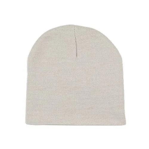 Bonnet à maille fine gris doux 1 Bonnet à maille fine