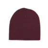 Bonnet à maille fine rouge cerise foncé 1 Bonnet à maille fine