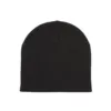Bonnet à maille fine noir 1 Bonnet à maille fine