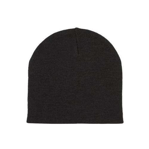 Bonnet à maille fine noir 1 Bonnet à maille fine