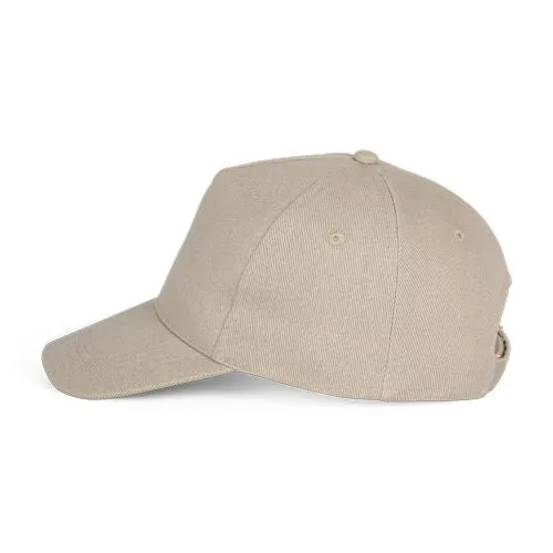 Casquette Baseball – 5 panneaux beige 2 Casquette Baseball - 5 panneaux