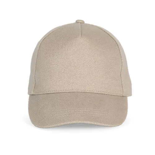 Casquette Baseball – 5 panneaux beige 1 Casquette Baseball - 5 panneaux