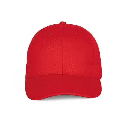 Casquette Baseball – 6 panneaux rouge 1 Casquette Baseball - 6 panneaux