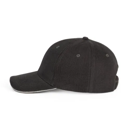 Casquette Baseball avec sandwich – 6 panneaux gris clair 2 Casquette Baseball avec sandwich - 6 panneaux
