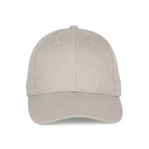 Casquette Baseball – 6 panneaux gris clair 1 Casquette Baseball - 6 panneaux