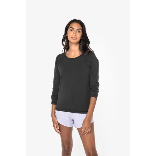 T-shirt écoresponsable raglan manches longues femme