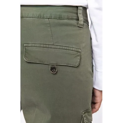 Pantalon cargo écoresponsable délavé femme