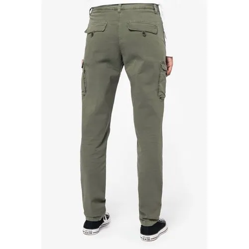 Pantalon cargo écoresponsable délavé femme