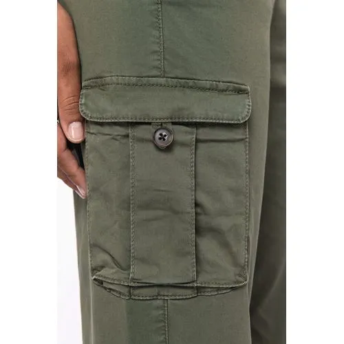 Pantalon cargo écoresponsable délavé femme