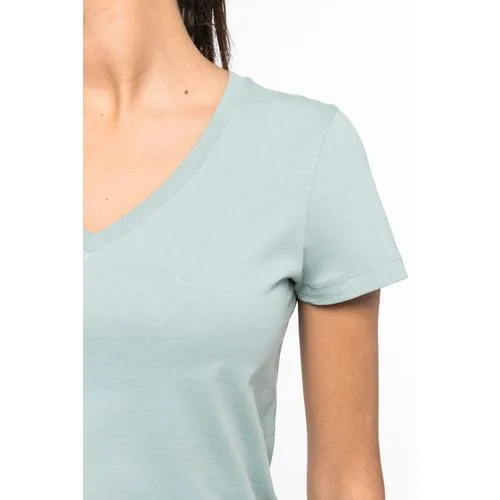 T-shirt écoresponsable col V femme