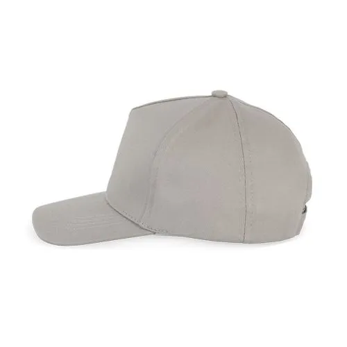 Casquette enfant en coton – 5 panneaux gris clair 2 Casquette enfant en coton - 5 panneaux