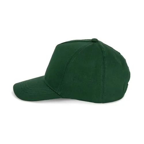 Casquette enfant en coton – 5 panneaux vert forêt 2 Casquette enfant en coton - 5 panneaux