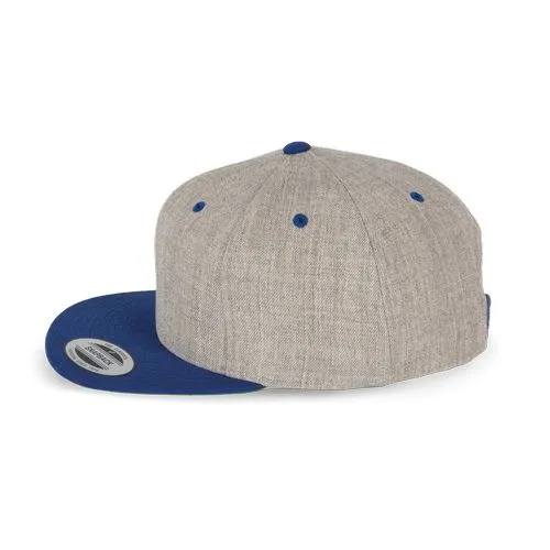 Casquette visière plate – 6 panneaux bleu royal 3 Casquette visière plate - 6 panneaux