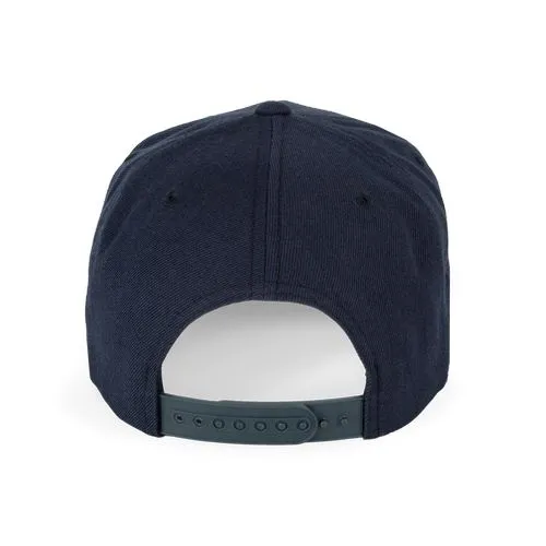 Casquette visière plate – 6 panneaux bleu marine 3 Casquette visière plate - 6 panneaux