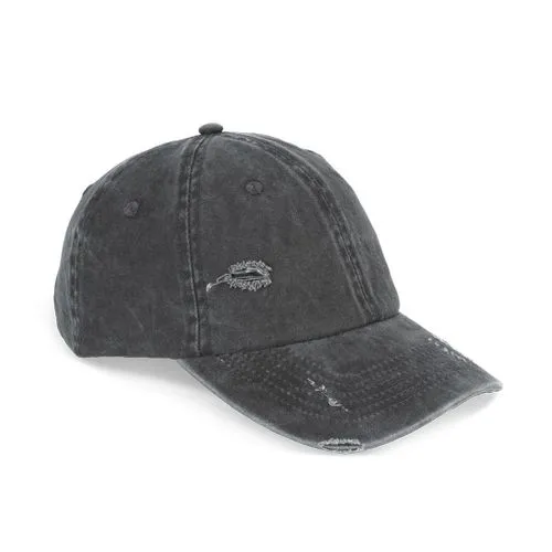 Casquette écoresponsable effet déchiré unisexe noir délavé 2 Casquette écoresponsable effet déchiré unisexe