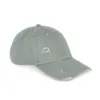 Casquette écoresponsable effet déchiré unisexe vert amande délavé 2 Casquette écoresponsable effet déchiré unisexe