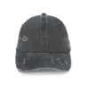 Casquette écoresponsable effet déchiré unisexe noir délavé 1 Casquette écoresponsable effet déchiré unisexe