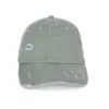 Casquette écoresponsable effet déchiré unisexe vert amande délavé 1 Casquette écoresponsable effet déchiré unisexe