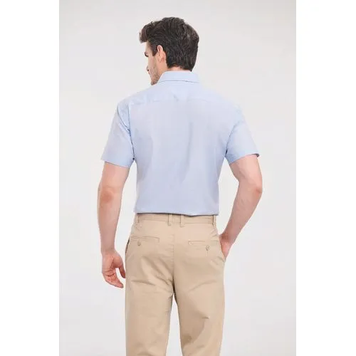 Chemise oxford cintrée manches courtes homme