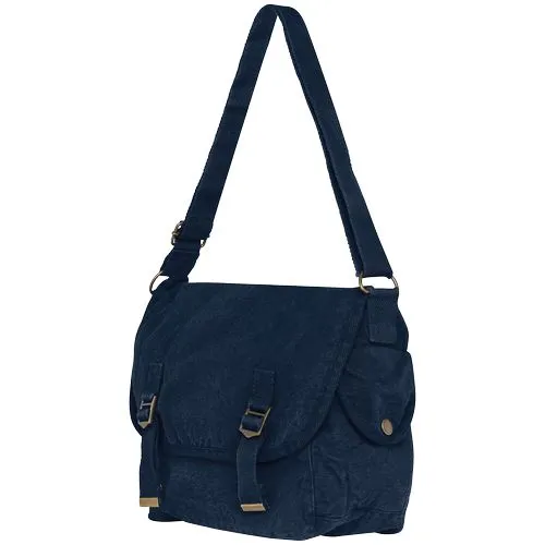 Sac besace écoresponsable délavé bleu marine délavé 2 Sac besace écoresponsable délavé