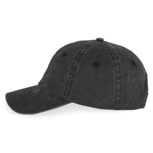 Casquette écoresponsable délavée unisexe noir délavé 2 Casquette écoresponsable délavée unisexe