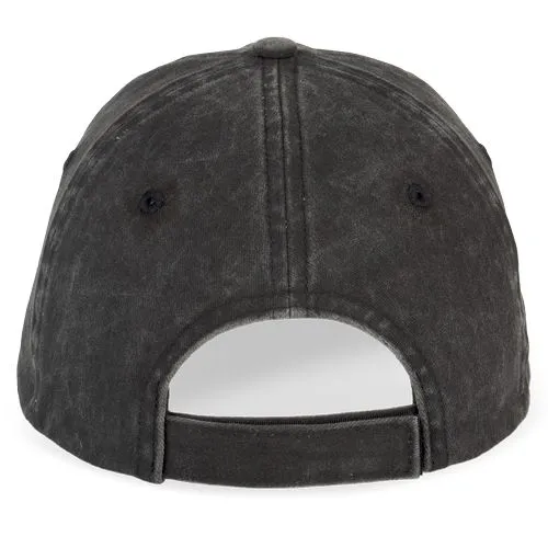 Casquette écoresponsable délavée unisexe noir délavé 3 Casquette écoresponsable délavée unisexe