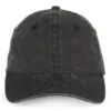 Casquette écoresponsable délavée unisexe noir délavé 1 Casquette écoresponsable délavée unisexe