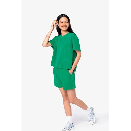 T-shirt écoresponsable en éponge femme