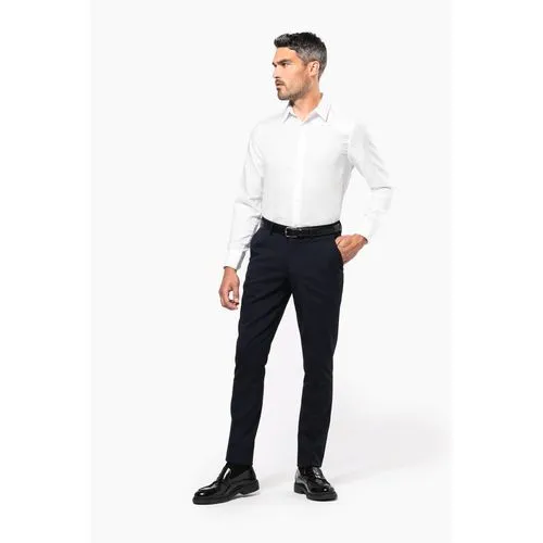 Chemise ajustée manches longues sans repassage