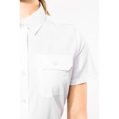 Chemise pilote manches courtes femme