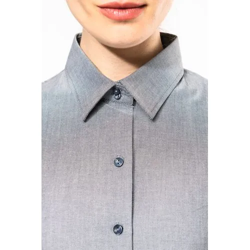 Chemise Oxford manches courtes femme