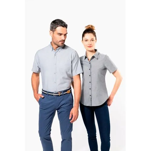 Chemise Oxford manches courtes