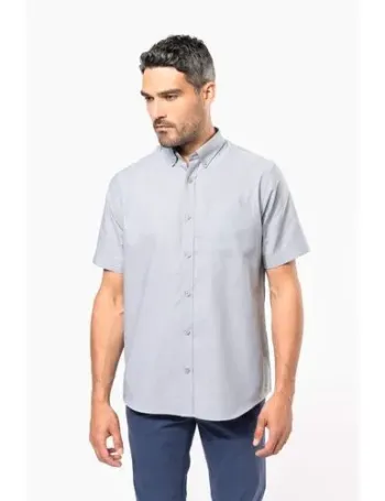Chemise Oxford manches courtes