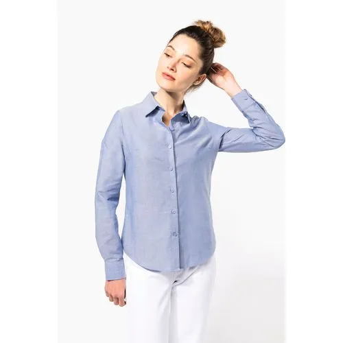 Chemise Oxford manches longues femme