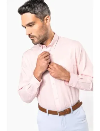 Chemise Oxford manches longues