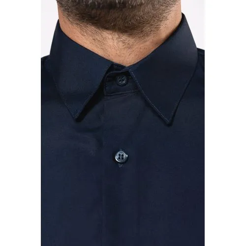Chemise popeline manches longues homme