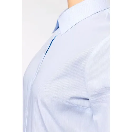 Chemise popeline manches longues femme