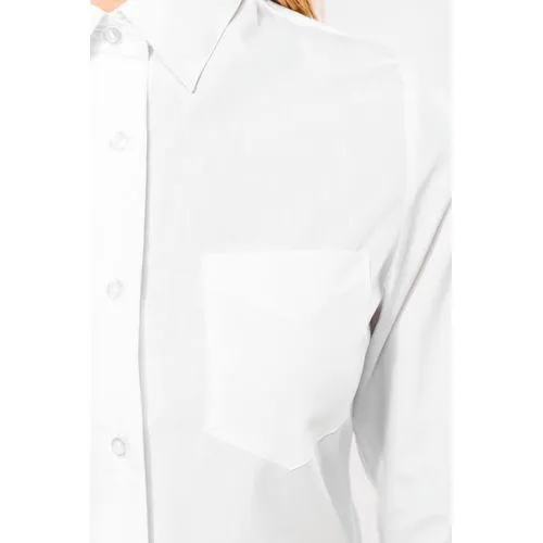 Chemise popeline polycoton manches 3/4 entretien facile femme